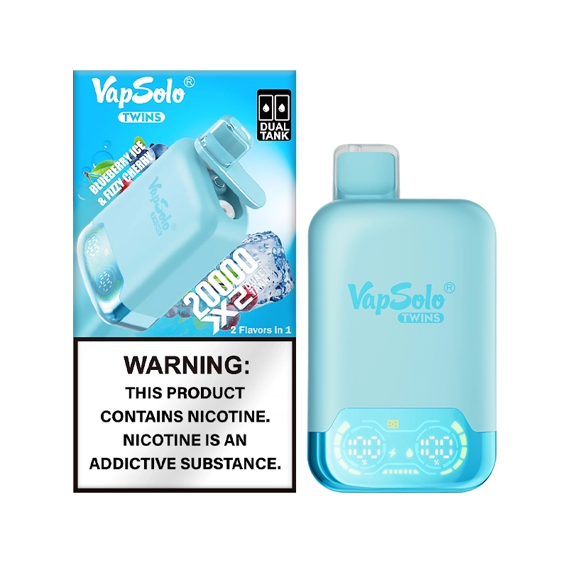 Vapsolo Twins 20000 Heidelbeere Eis & Spritzige Kirsche Vapsolo Twins 20000 Heidelbeere Eis & Spritzige Kirsche
